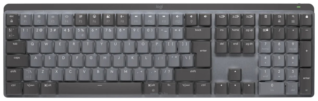 Фотографии Logitech MX Mechanical Tactile нет кириллицы