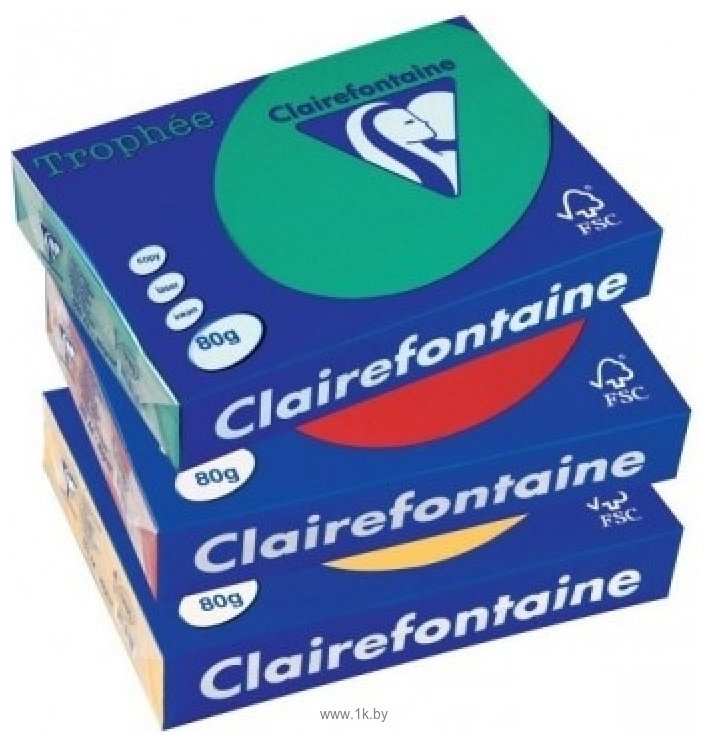 Фотографии Clairefontaine Trophee интенсив A4 80г/кв.м 500 л (ярко-желтый)