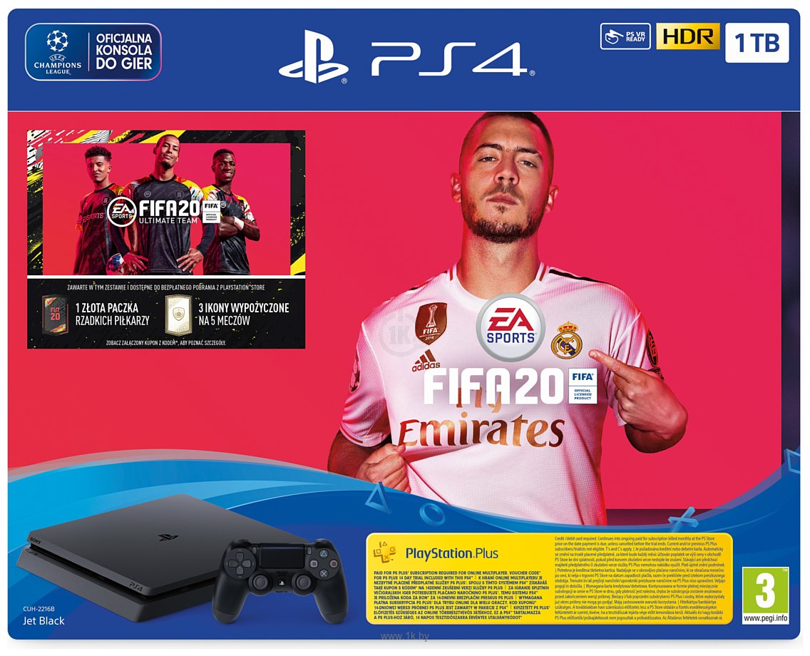 Фотографии Sony PlayStation 4 Slim 1 ТБ FIFA 20