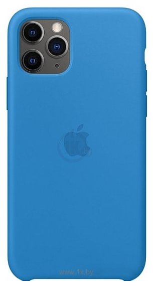 Фотографии Apple Silicone Case для iPhone 11 Pro (синяя волна)