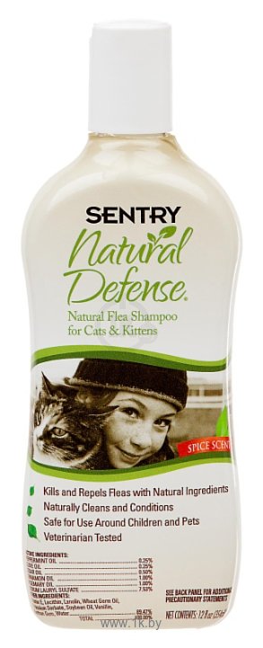Фотографии SENTRY Natural Defense противоблошиный шампунь для кошек и котят
