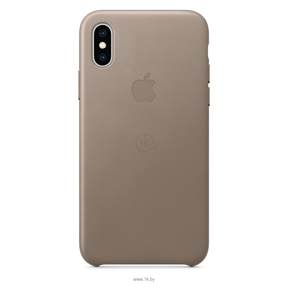 Фотографии Apple Leather Case для iPhone XS Taupe
