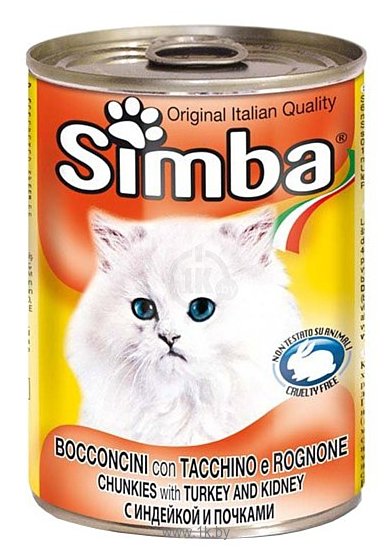 Фотографии Simba Консервы Кусочки для кошек Индейка и почки (0.415 кг) 1 шт.