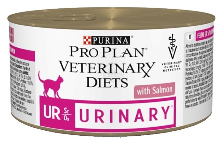 Фотографии Pro Plan Veterinary Diets Feline UR Urinary with Salmon canned (0.195 кг) 1 шт.