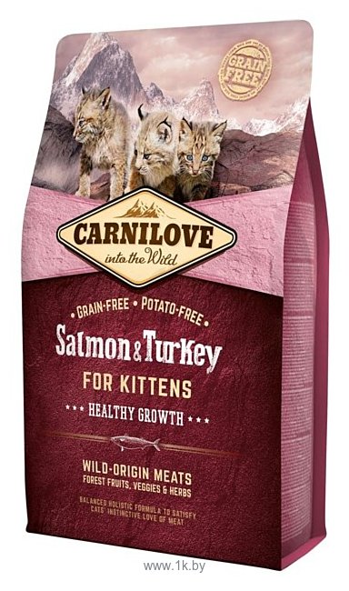 Фотографии Carnilove Salmon & Turkey for kittens (0.4 кг)