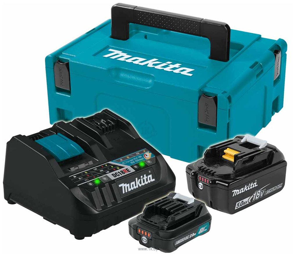 Фотографии Makita BL1850B + BL1021B + DC18RE