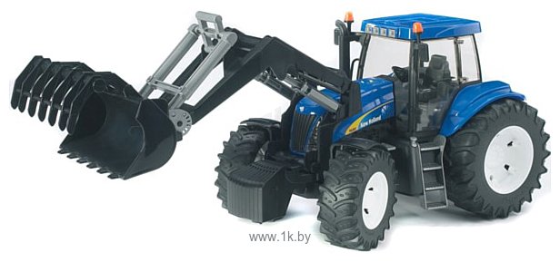 Фотографии Bruder New Holland T8040 with loader 03021