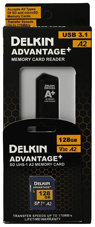 Фотографии Delkin Devices Advantage+ SD Reader and Card Bundle SDXC 128GB