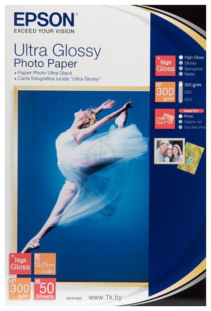 Фотографии Epson Ultra Glossy Photo Paper 10x15 50 листов (C13S041943)
