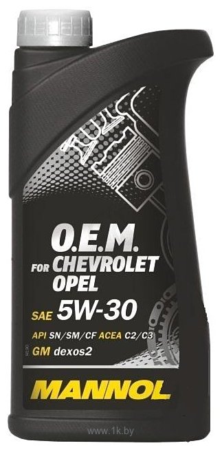 Фотографии Mannol O.E.M. for chevrolet opel 5W-30 1л