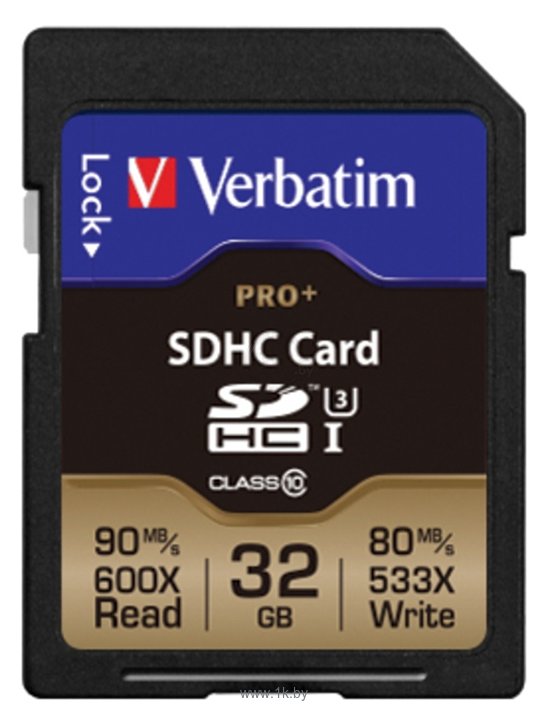 Фотографии Verbatim Pro+ SDHC Class 10 UHS-3 32GB
