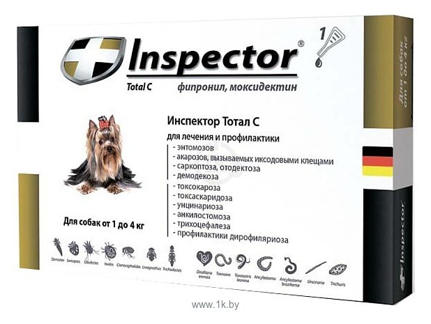 Фотографии Inspector Капли для собак от 1 до 4 кг