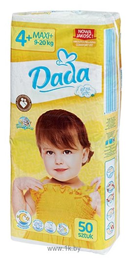 Фотографии Dada Extra soft 4+ Maxi plus 9-20 кг (50 шт.)