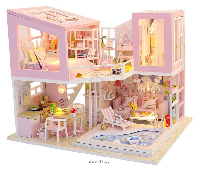 Фотографии Hobby Day MiniHouse Розовый фламинго M915