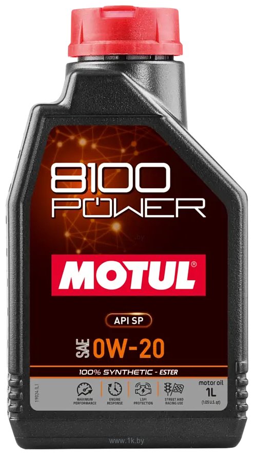 Фотографии Motul 8100 Power SP 0W-20 1л