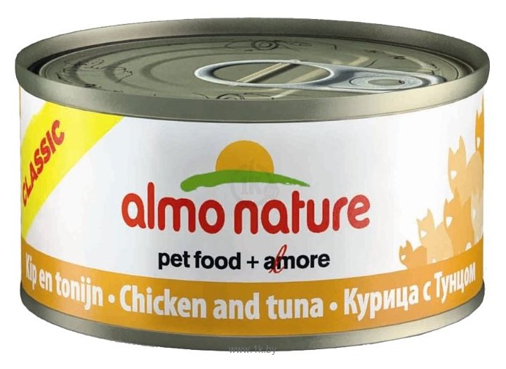 Фотографии Almo Nature (0.14 кг) 1 шт. Classic Adult Cat Chicken and Tuna