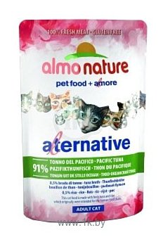 Фотографии Almo Nature Alternative Adult Cat Pacific Tuna (0.055 кг) 1 шт.