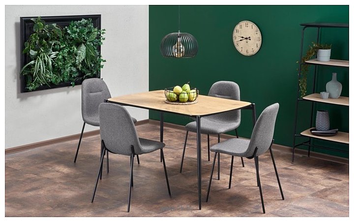 Фотографии Halmar Toristo 120x80 (дуб золотой/черный)