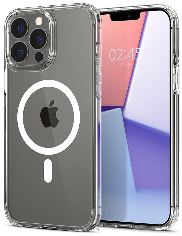 Фотографии Spigen Ultra Hybrid Mag (MagFit) для iPhone 13 Pro ACS03267 (белый)