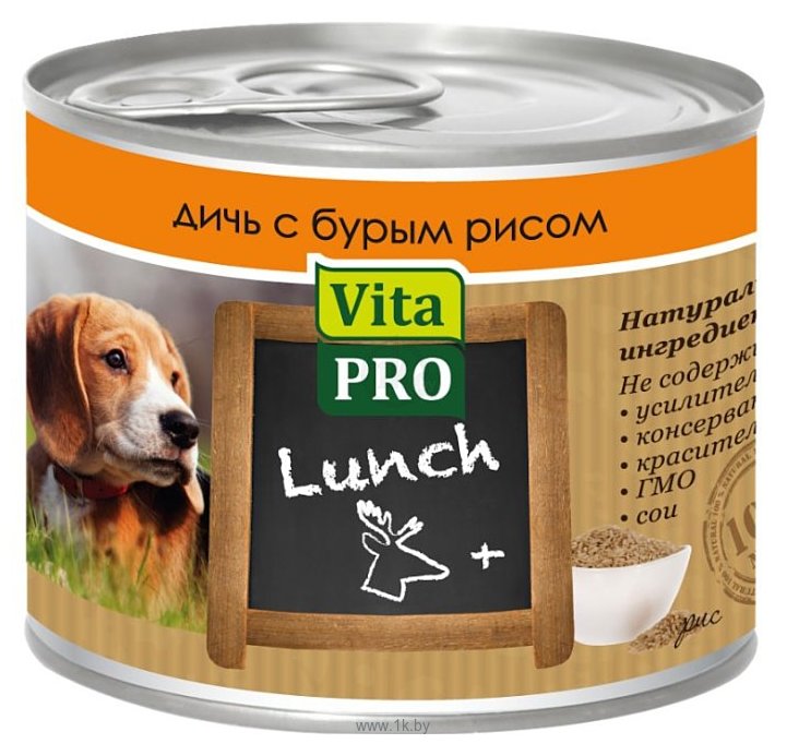 Фотографии Vita PRO (0.2 кг) 1 шт. Мясные рецепты Lunch для собак, дичь с бурым рисом