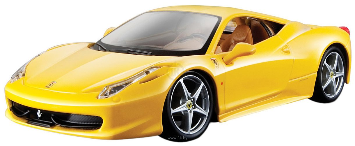 Фотографии Bburago Ferrari 458 Italia 18-26003 (желтый)