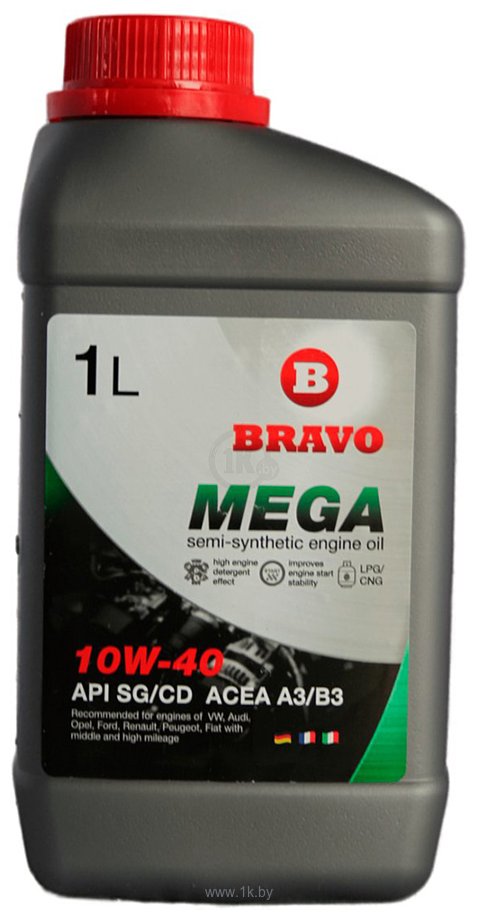 Фотографии Bravo 10W-40 API SG/CD 1л