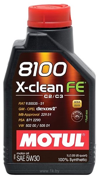 Фотографии Motul 8100 X-clean FE 5W-30 1л