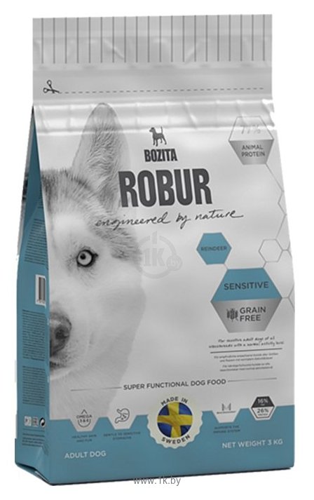 Фотографии Bozita (3 кг) Robur Sensitive Grain Free Reindeer