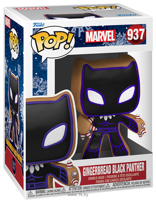 Фотографии Funko POP! Bobble Marvel Holiday Gingerbread Black Panther 50662