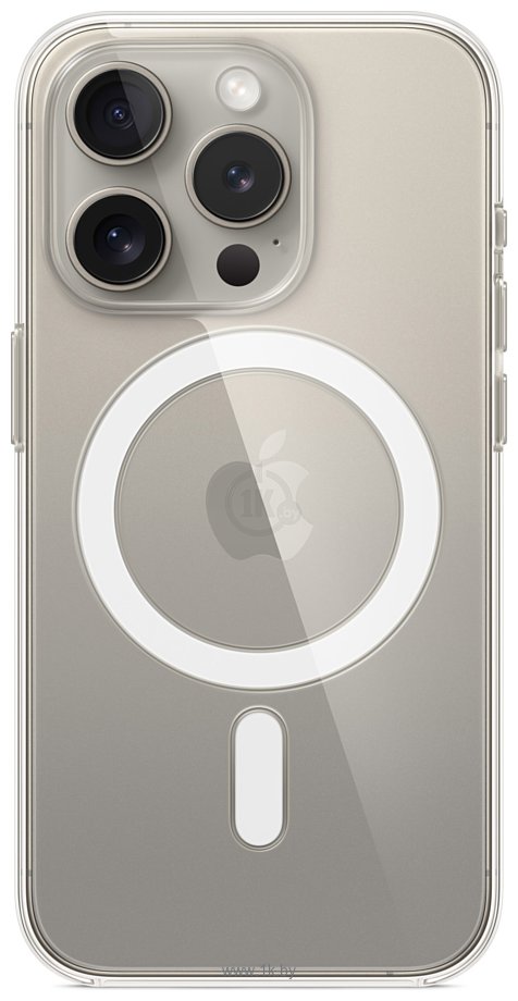 Фотографии Apple MagSafe Clear Case для iPhone 15 Pro (прозрачный)