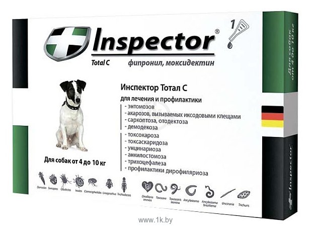 Фотографии Inspector Капли для собак от 4 до 10 кг
