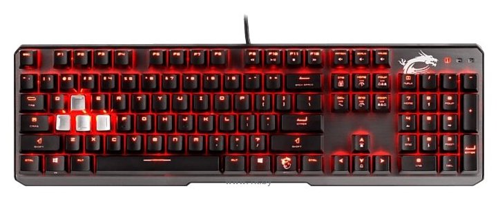 Фотографии MSI VIGOR GK60 Cherry MX Red black USB