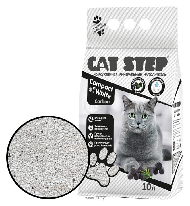 Фотографии Cat Step Compact White Carbon, 10л