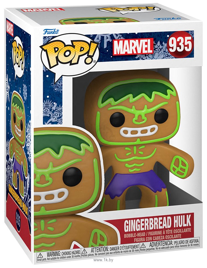 Фотографии Funko POP! Bobble Marvel Holiday Gingerbread Hulk 50660