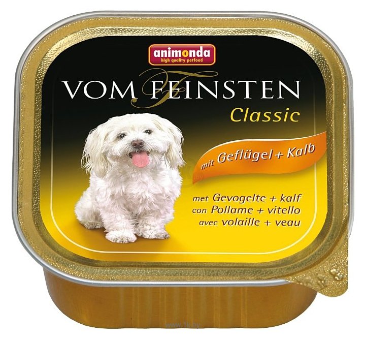 Фотографии Animonda Vom Feinsten Classic для собак с мясом домашней птицы и телятиной (0.15 кг) 1 шт.