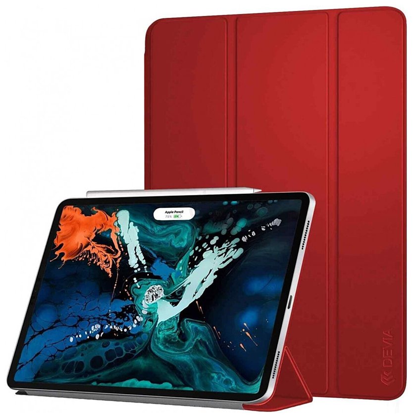 Фотографии Devia Leather Case для Apple iPad Air (2019), Pro 10.5 (красный)