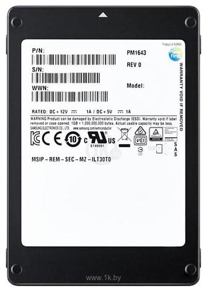 Фотографии Samsung PM1643a 1.6TB MZILT1T6HBJR-00007