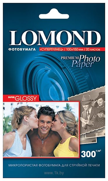 Фотографии Lomond Суперглянцевая A6 300 г/кв.м. 20 л (1109101)
