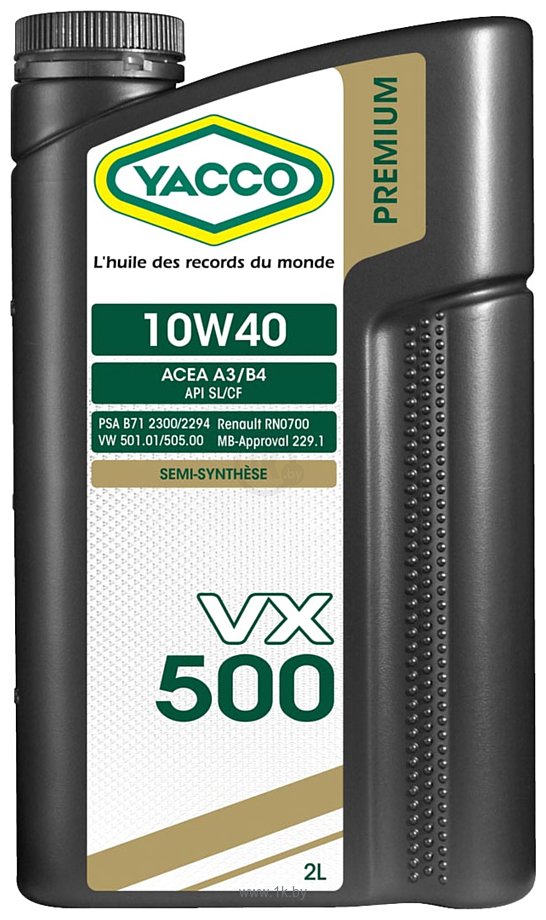 Фотографии Yacco VX 500 10W-40 2л