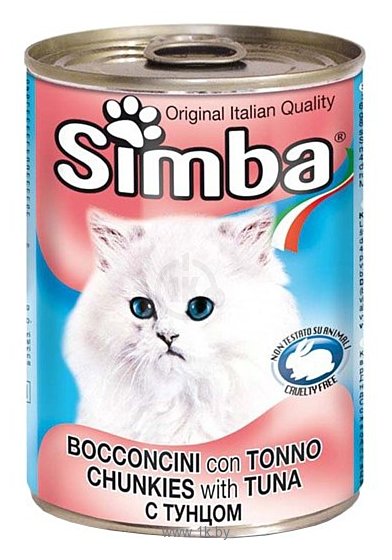 Фотографии Simba Консервы Кусочки для кошек Тунец (0.415 кг) 1 шт.