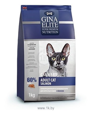 Фотографии Gina Elite (15 кг) Cat Grain Free Salmon