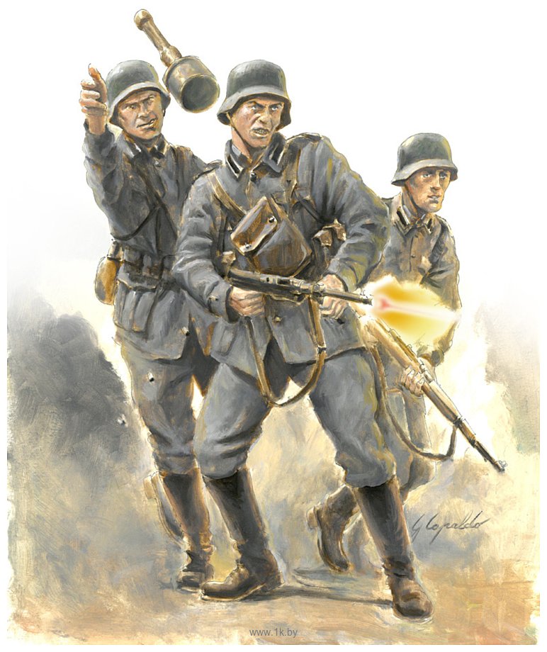Фотографии Italeri 15601 WWII German Infantry