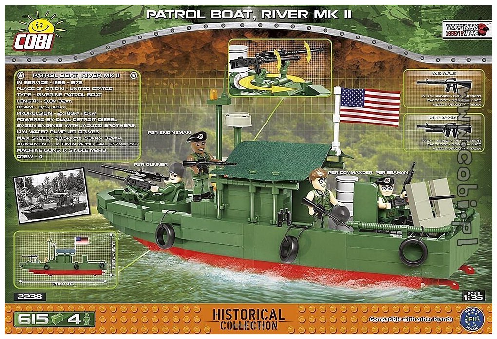 Фотографии Cobi Hc Vietnam War Patrol Boat River Mk Ii 2238