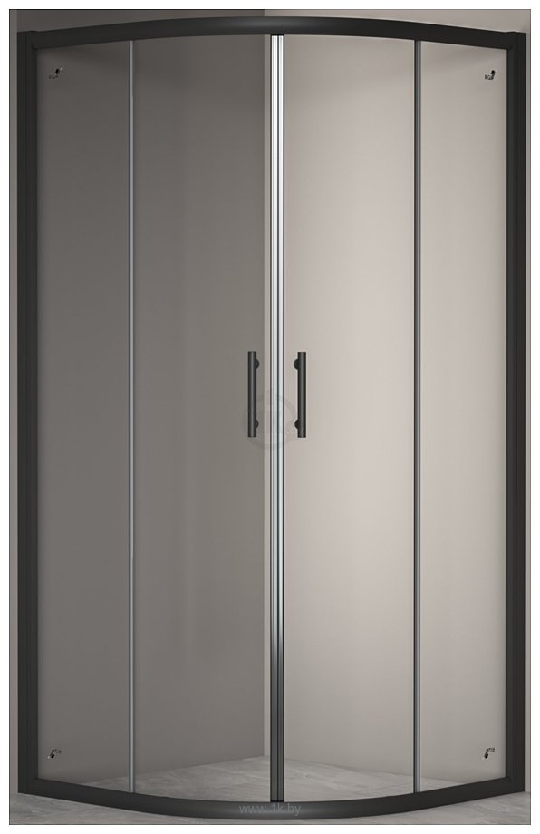 Фотографии RGW PA-51B 02085199-14 90x90 (черный/прозрачное стекло)