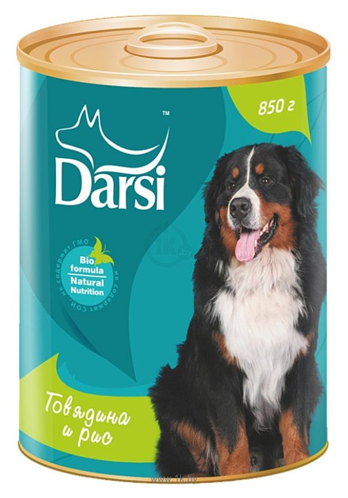 Фотографии Darsi (0.85 кг) 1 шт. Консервы для собак: говядина и рис