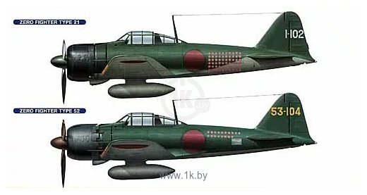Фотографии Hasegawa Истребитель A6M2B/A6M5 Zero Fighter Combo (2 kits)