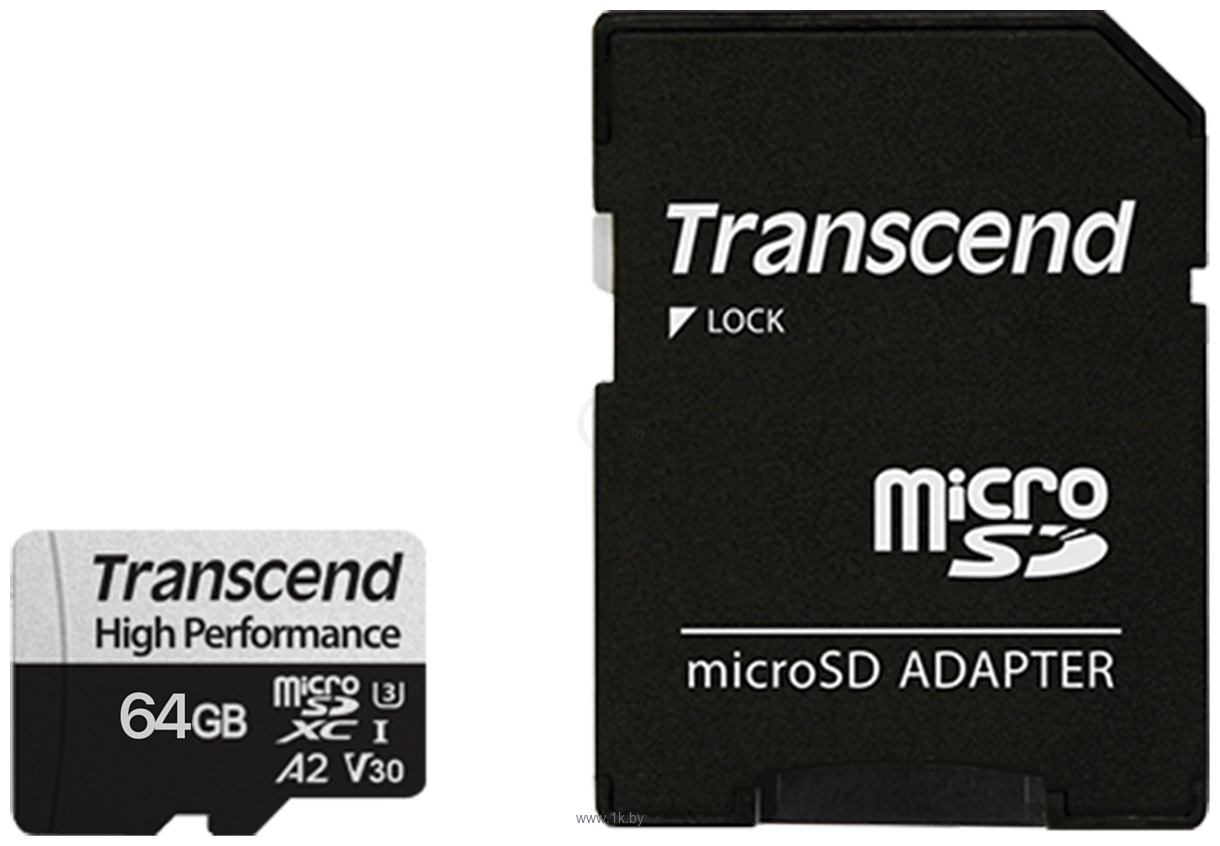 Фотографии Transcend microSDXC 330S 64GB + SD adapter