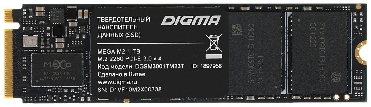 Фотографии Digma Mega M2 1TB DGSM3001TM23T