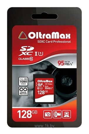 Фотографии OltraMax SDXC Class 10 UHS-1 95MB/s 128GB