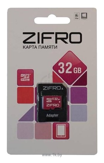 Фотографии ZIFRO microSDHC Class 10 32GB + SD adapter